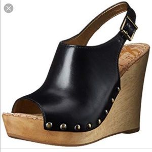 Leather Wedge Sandals